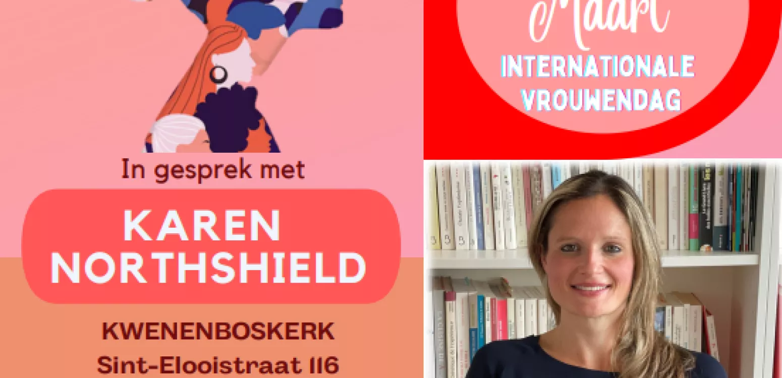 Internationale-vrouwendag-Merelbeke In-gesprek-met-Karen-Northshield