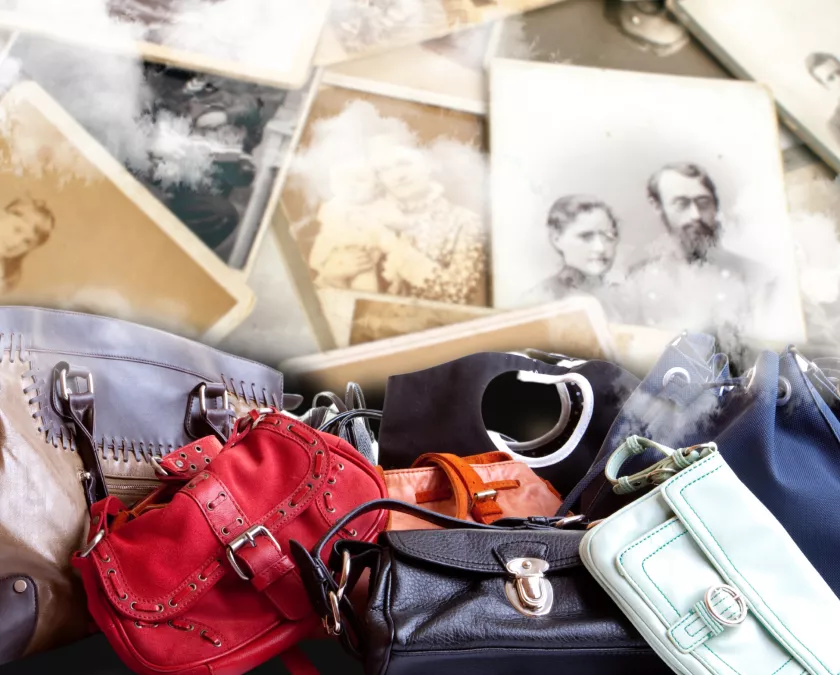 Niet zomaar een handtas maar herinneringen handtassen en nostalgische foto's