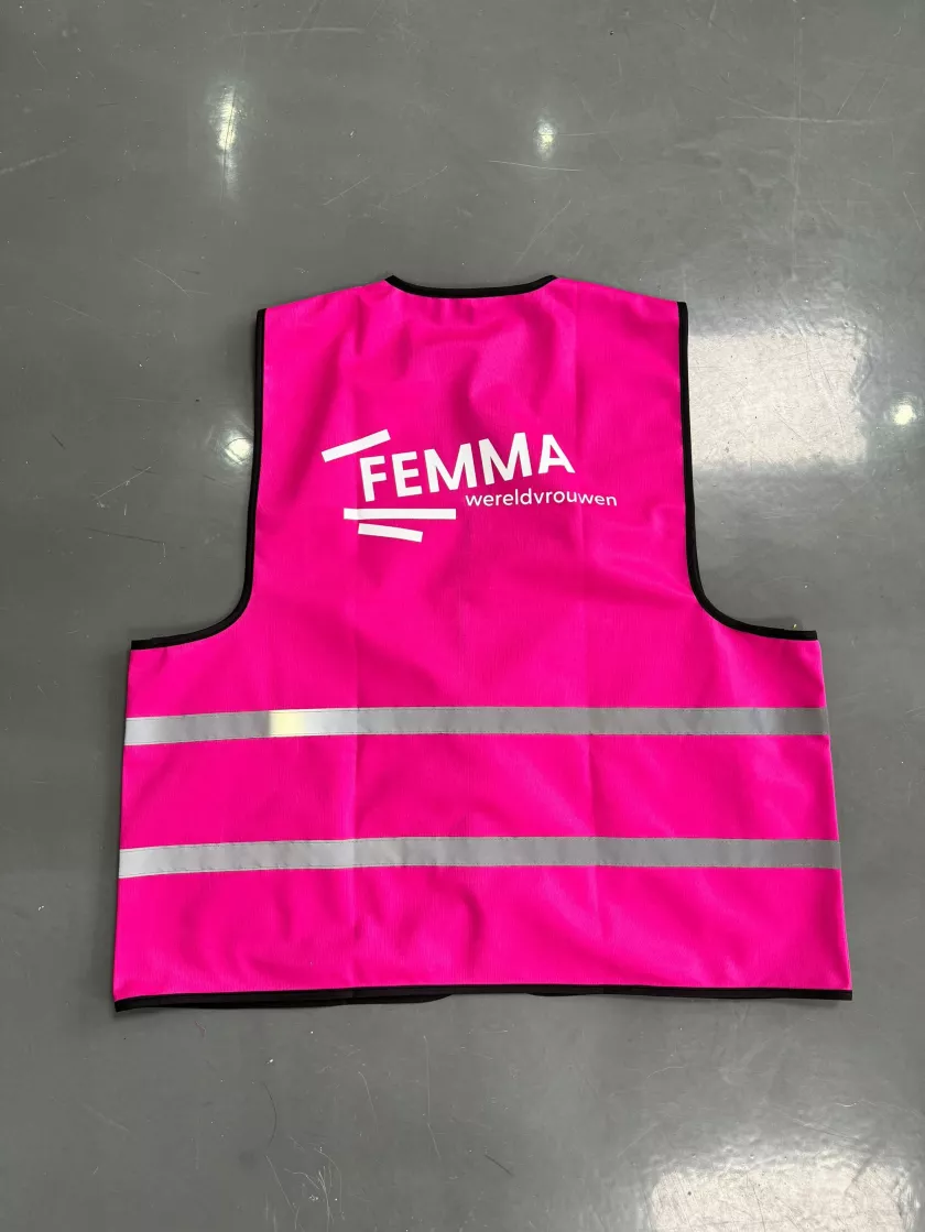 Femma fluohesje achterkant Femma fluohesje